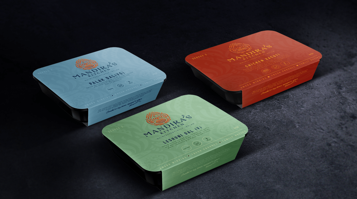 mandira's kitchen rebrand and website