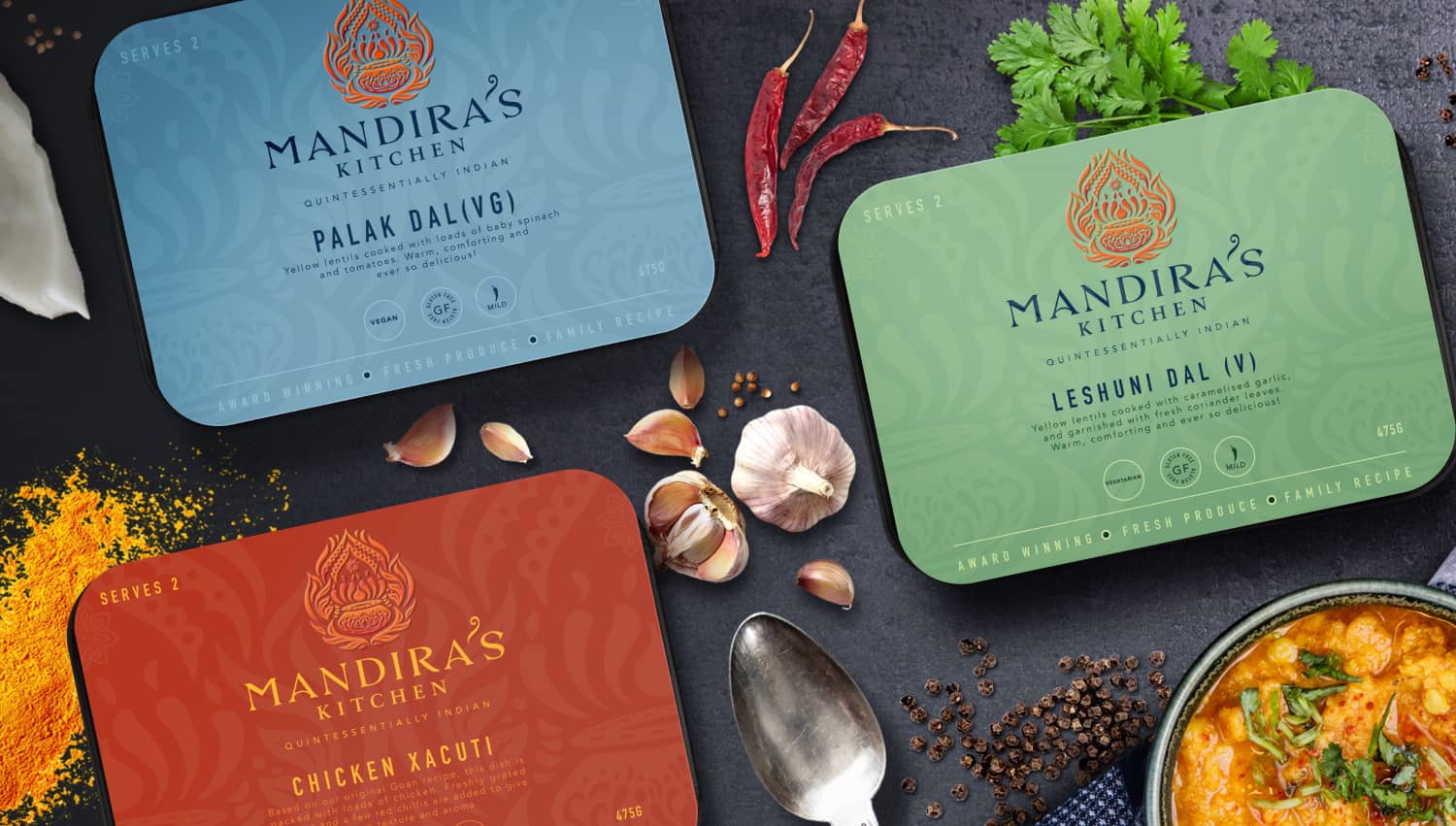 Mandira's Kitchen Rebrand