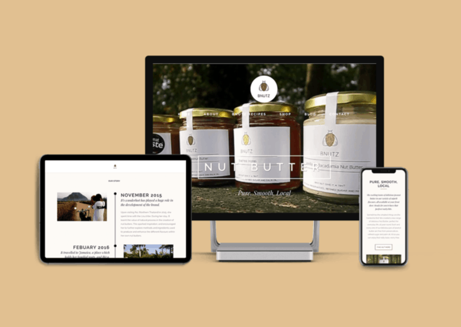 Digital Agency Guildford Bnutz website Digital Agency Guildford: BNutz Website