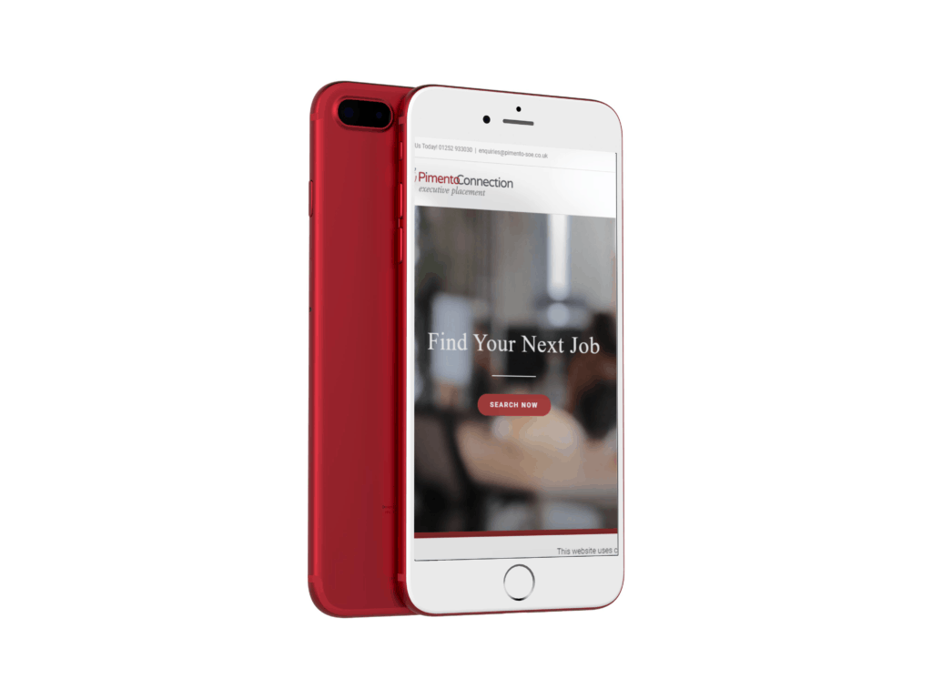 Pimento Connection on an iPhone MockUp Pimento Connection on an iPhone