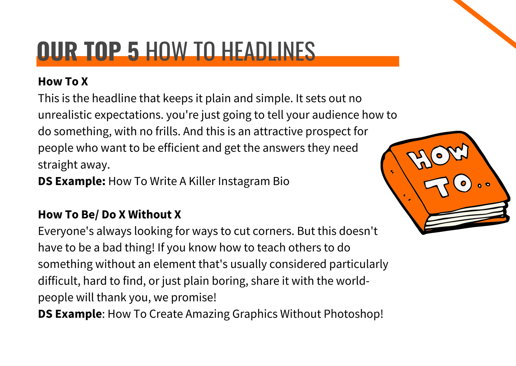 How to headlines 2