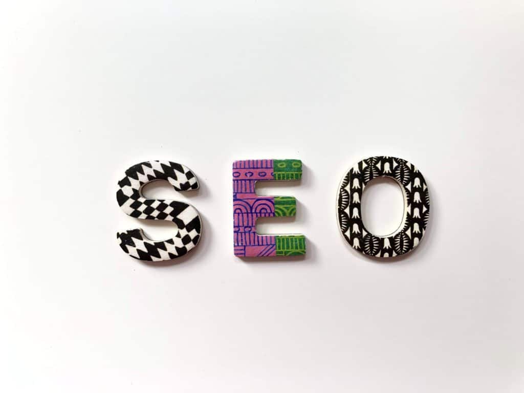 Patterned letters spelling out SEO, which keyword tools are useful for