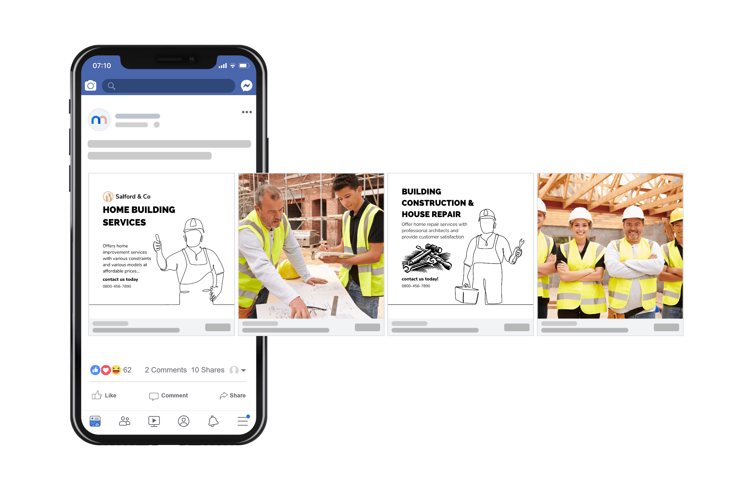 social media for builders