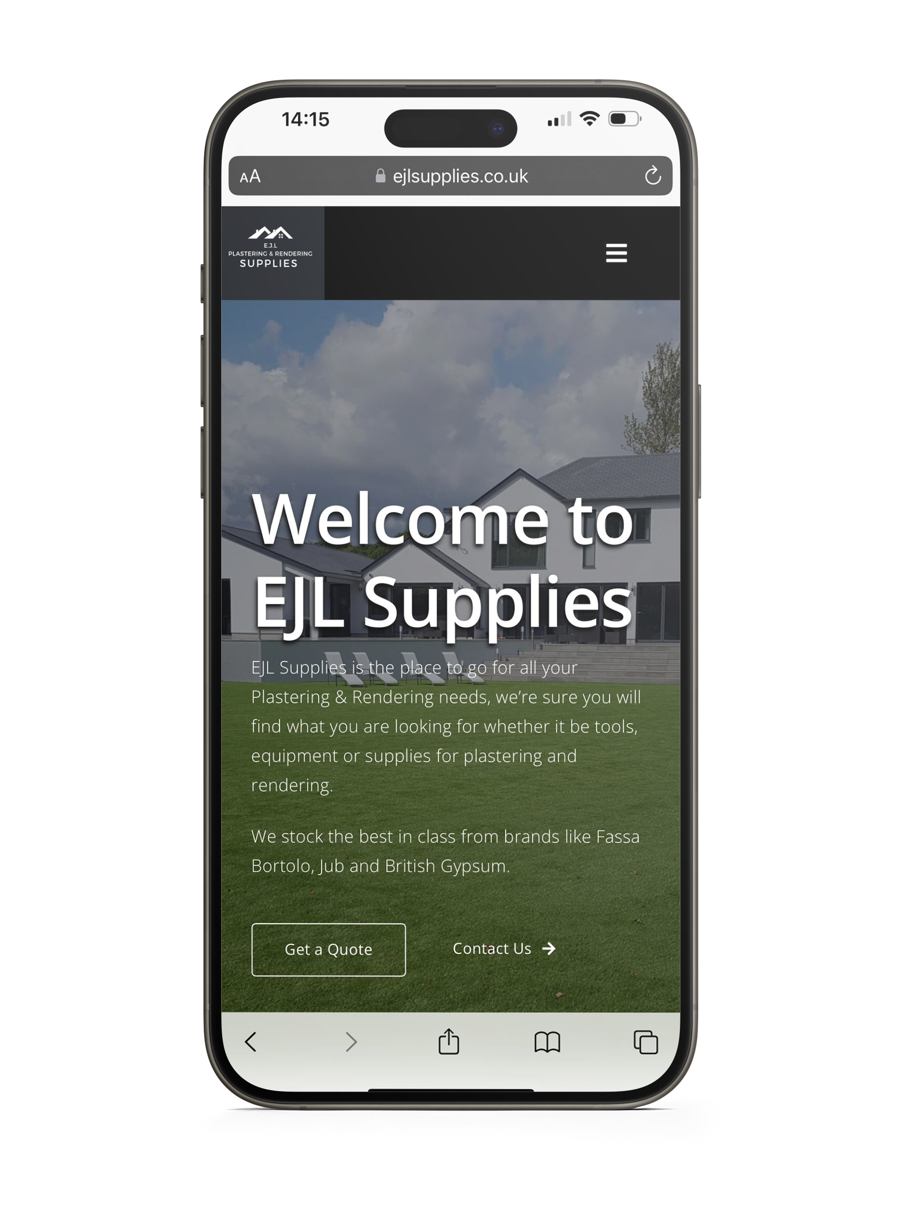 EJL Supplies on Mobile