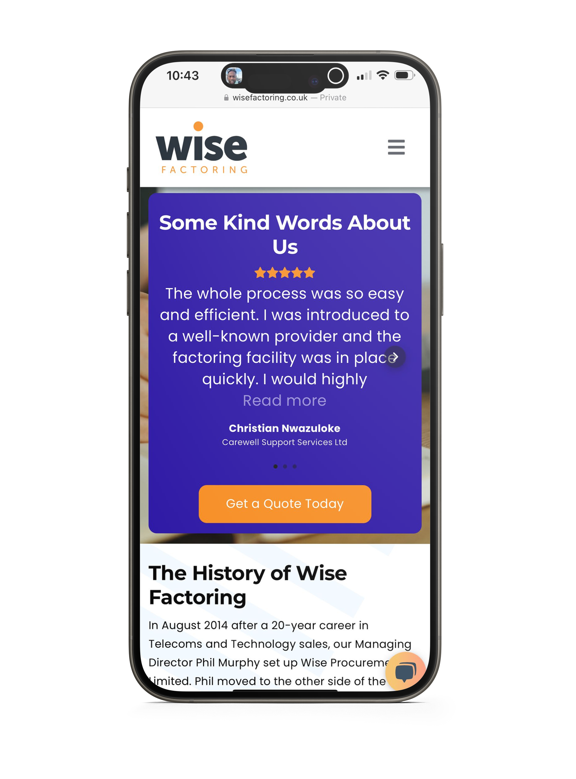 Wise Factoring on mobile