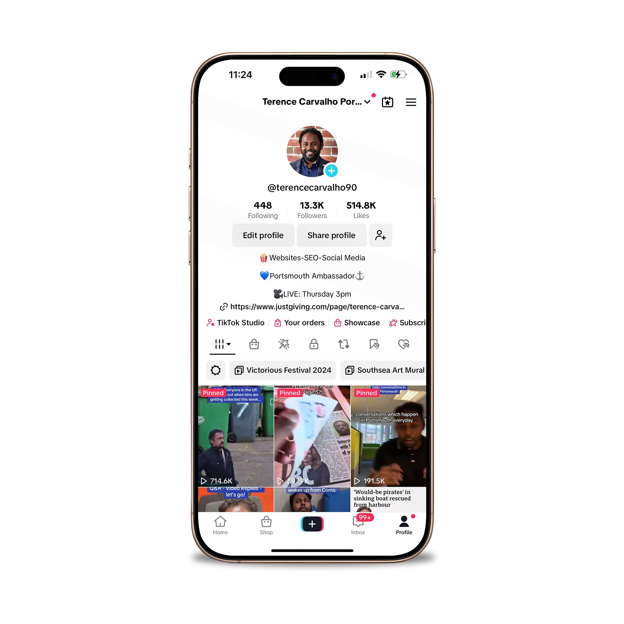 Terence Carvalho TikTok Profile - How To Grow Followers on TikTok