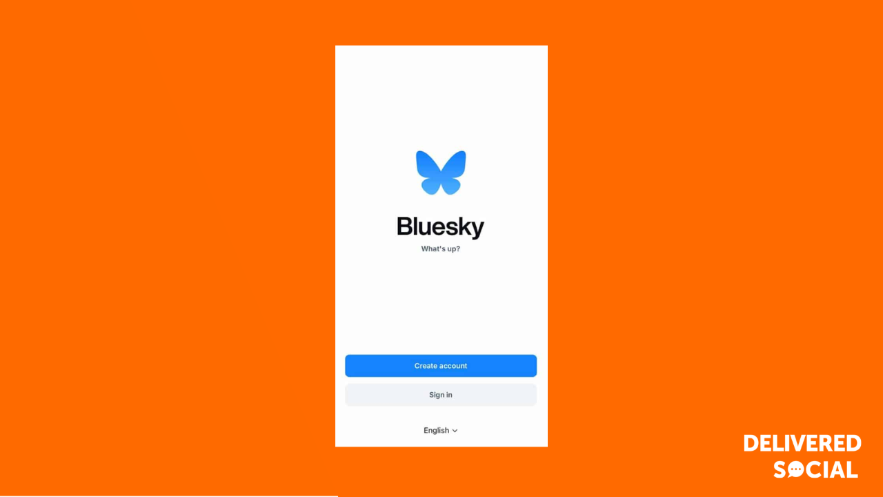 Bluesky Login Screenshot for Bluesky Vs Twitter - Delivered Social Blog