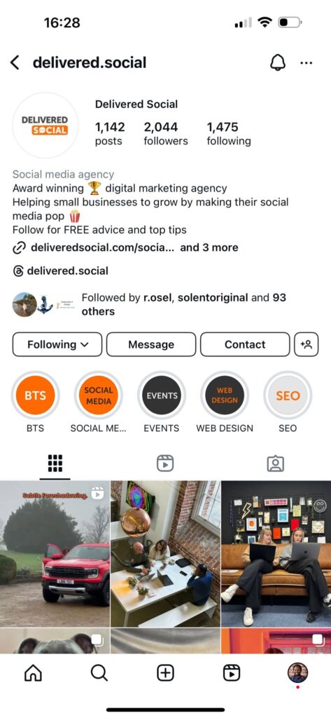 Delivered Social Instagram Profile - Instagram Post Size - Delivered Social Blog