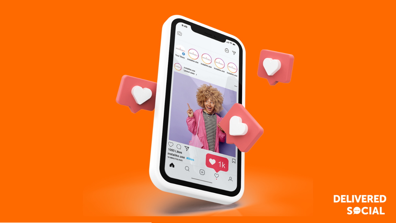 Instagram Feed on Phone - Visual by Delivered Social Blog on Instagram Post Size