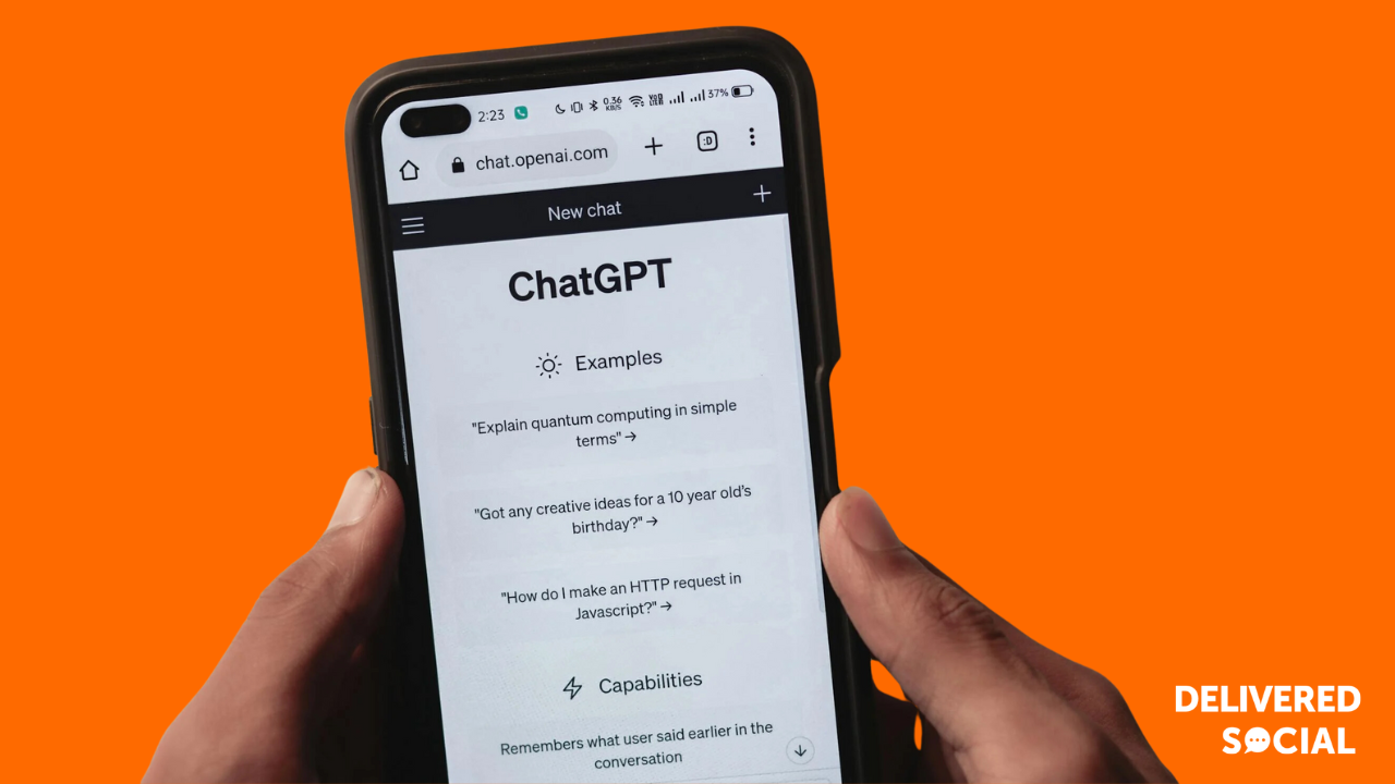 ChatGPT on Phone - Which AI Is The Best To Use For Your Small Business Delivered Social