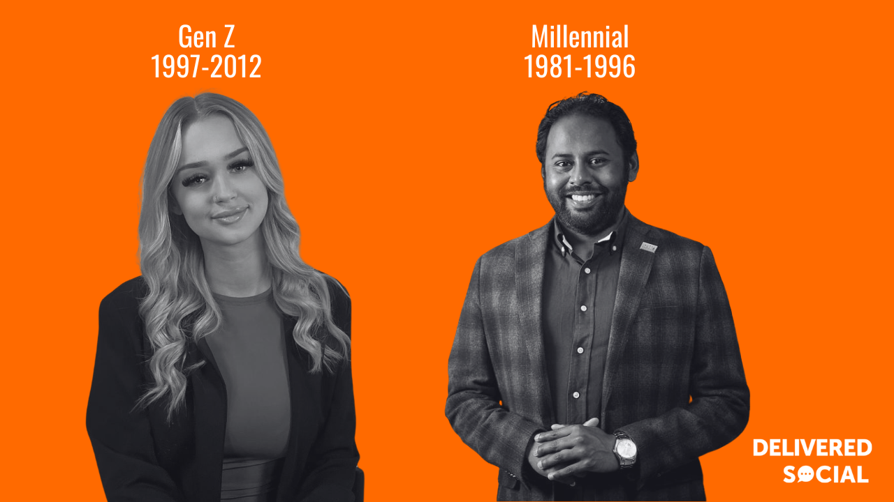 Gen Z Vs Millennial - Lottie and Terence - Delivered Social Blog