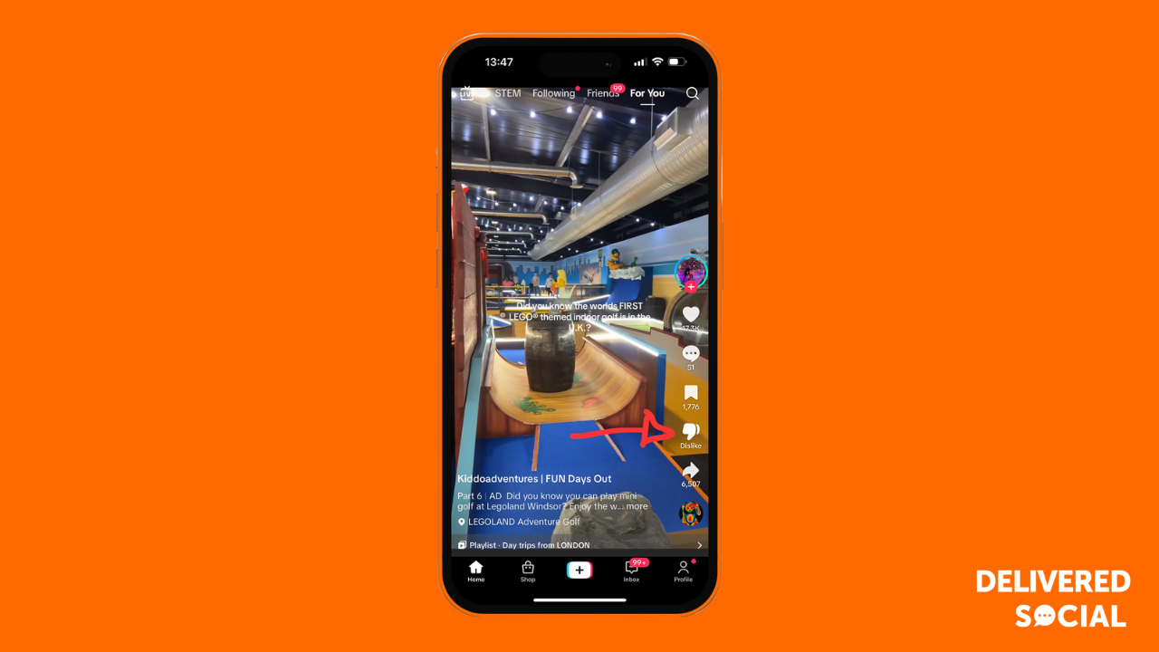 TikTok Dislike Button - Screenshot on TikTok