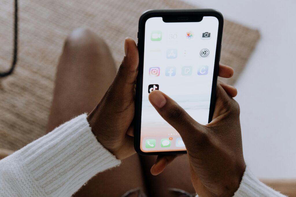 tiktok marketing agencies - scrolling on tiktok 