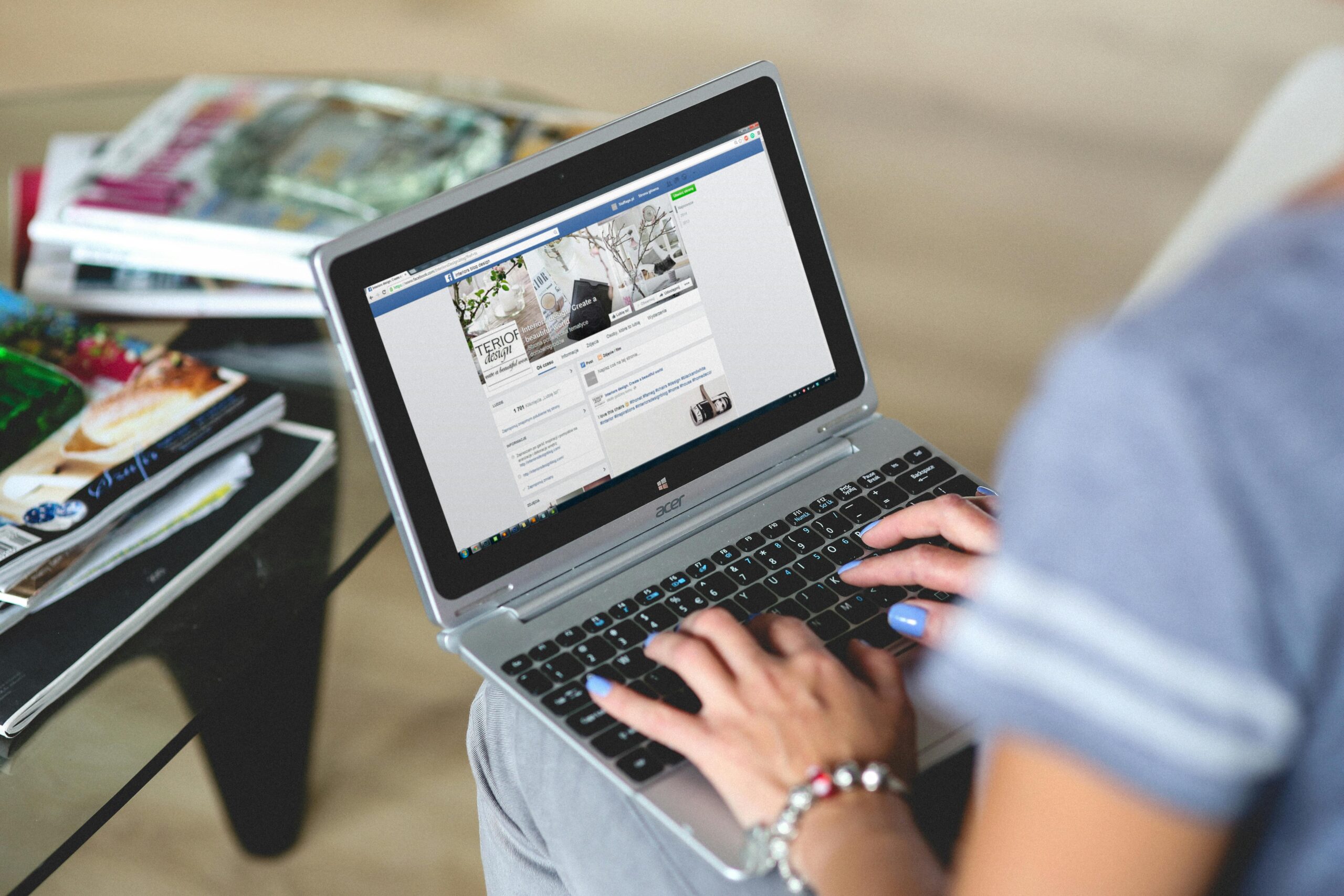 Boosting Reach with These 25 Creative Facebook Engagement Post Ideas - Social Media Manager on Laptop