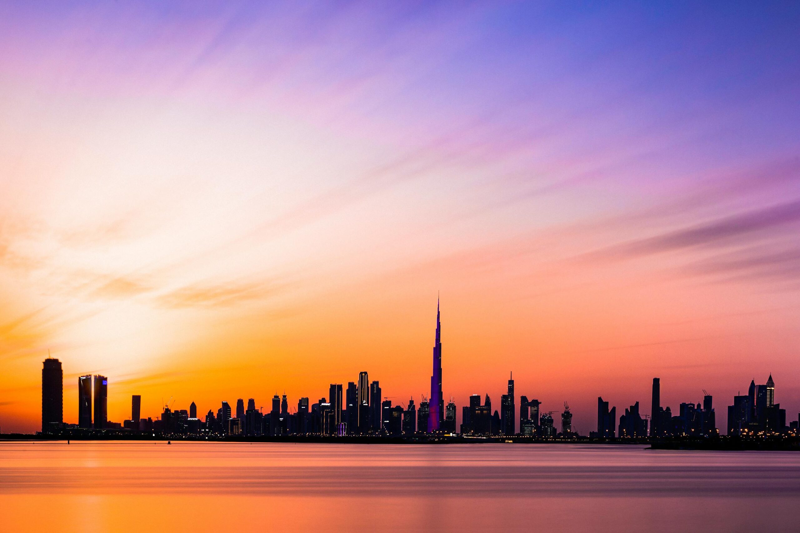 Dubai Skyline at Sunset - Ecommerce Website Design Dubai