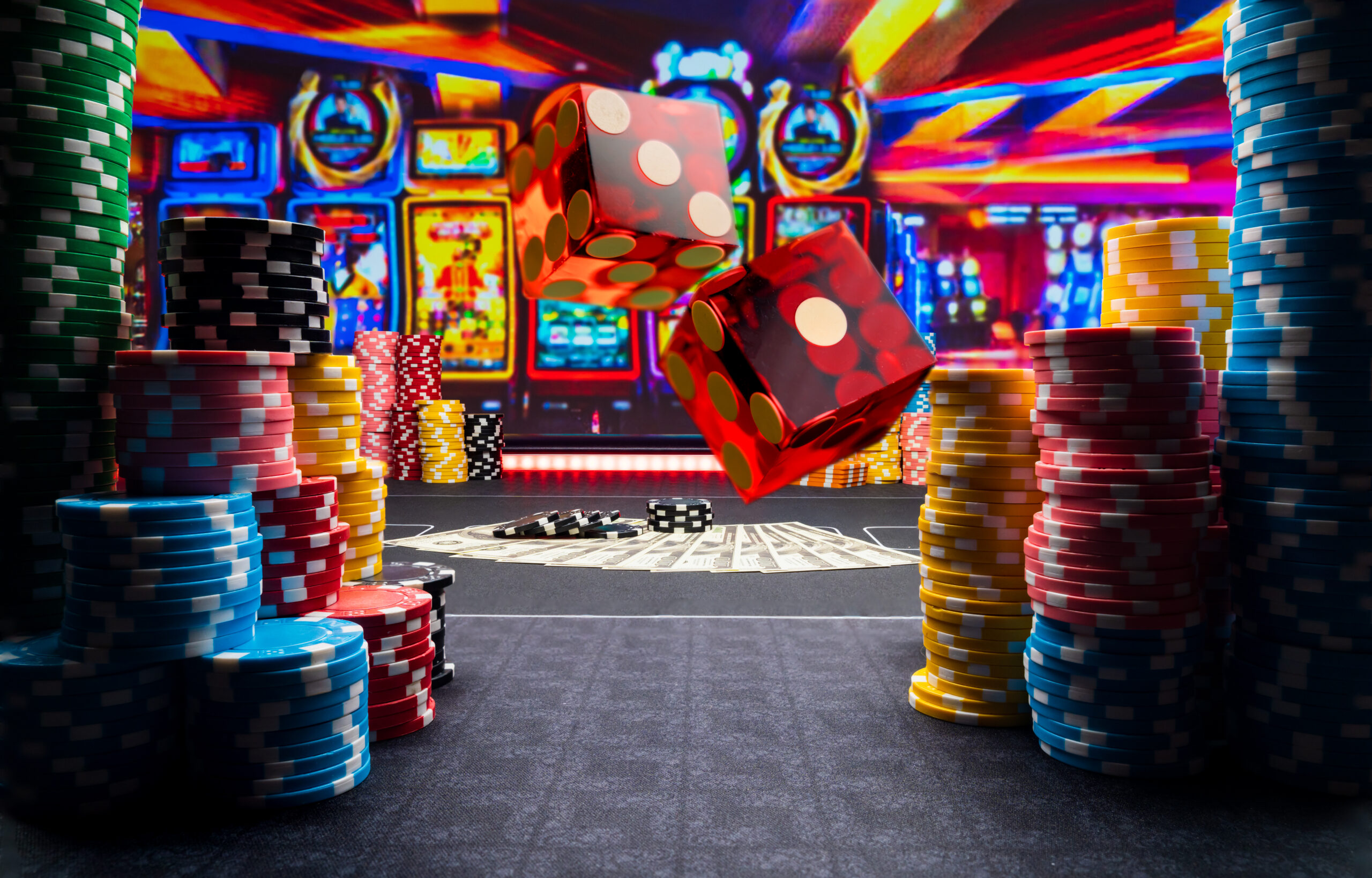 Market Elite VIP Rewards for Gamblers in the UK - Image of Casino dice