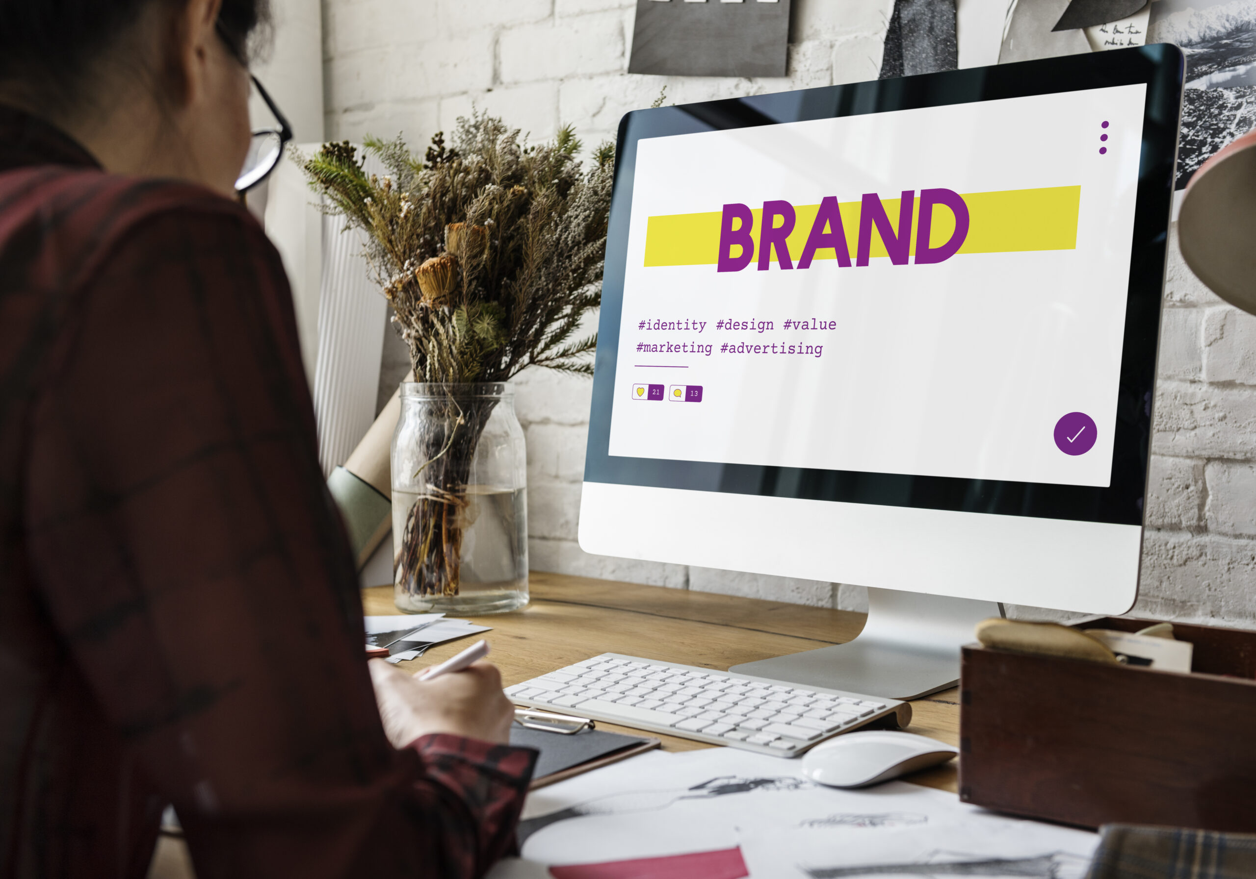 Define Your Brand Identity - Strategies for Achieving Business Success - Brand Presentation on iMac