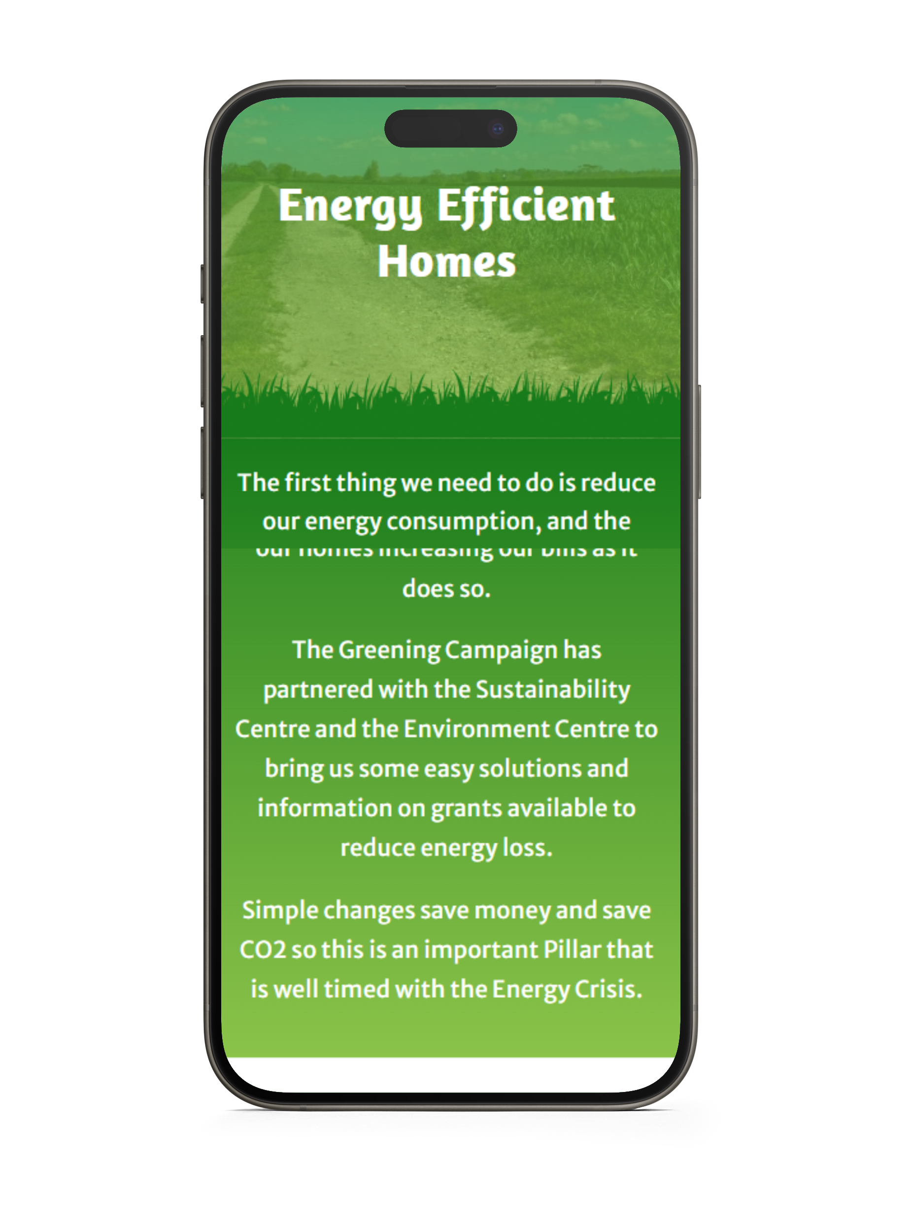 Eco Titchfield Mobile Bellbird Comms - Website on Mobile