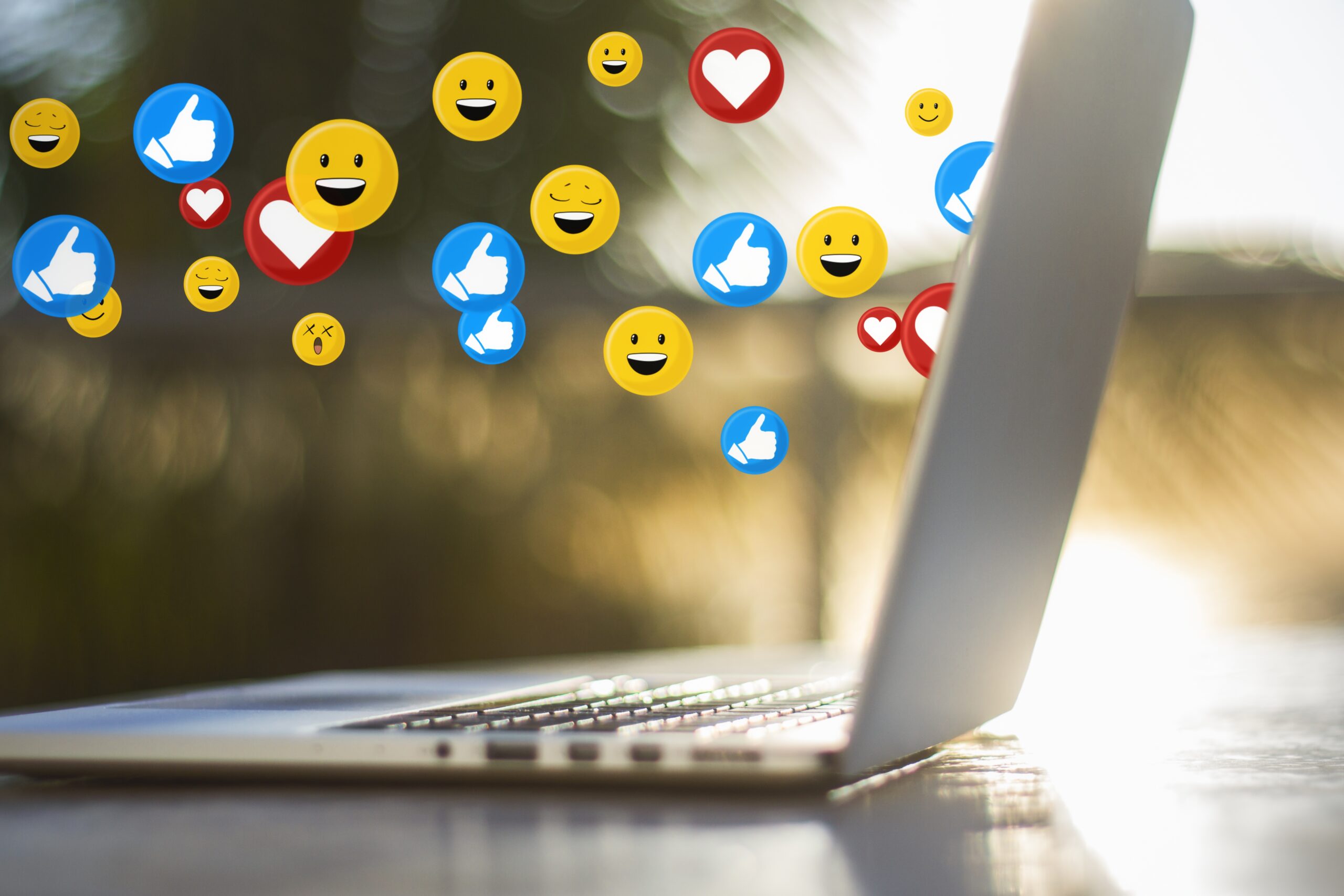 Proven Facebook Page Content Tips to Widen Your Reach - laptop close up of interaction.