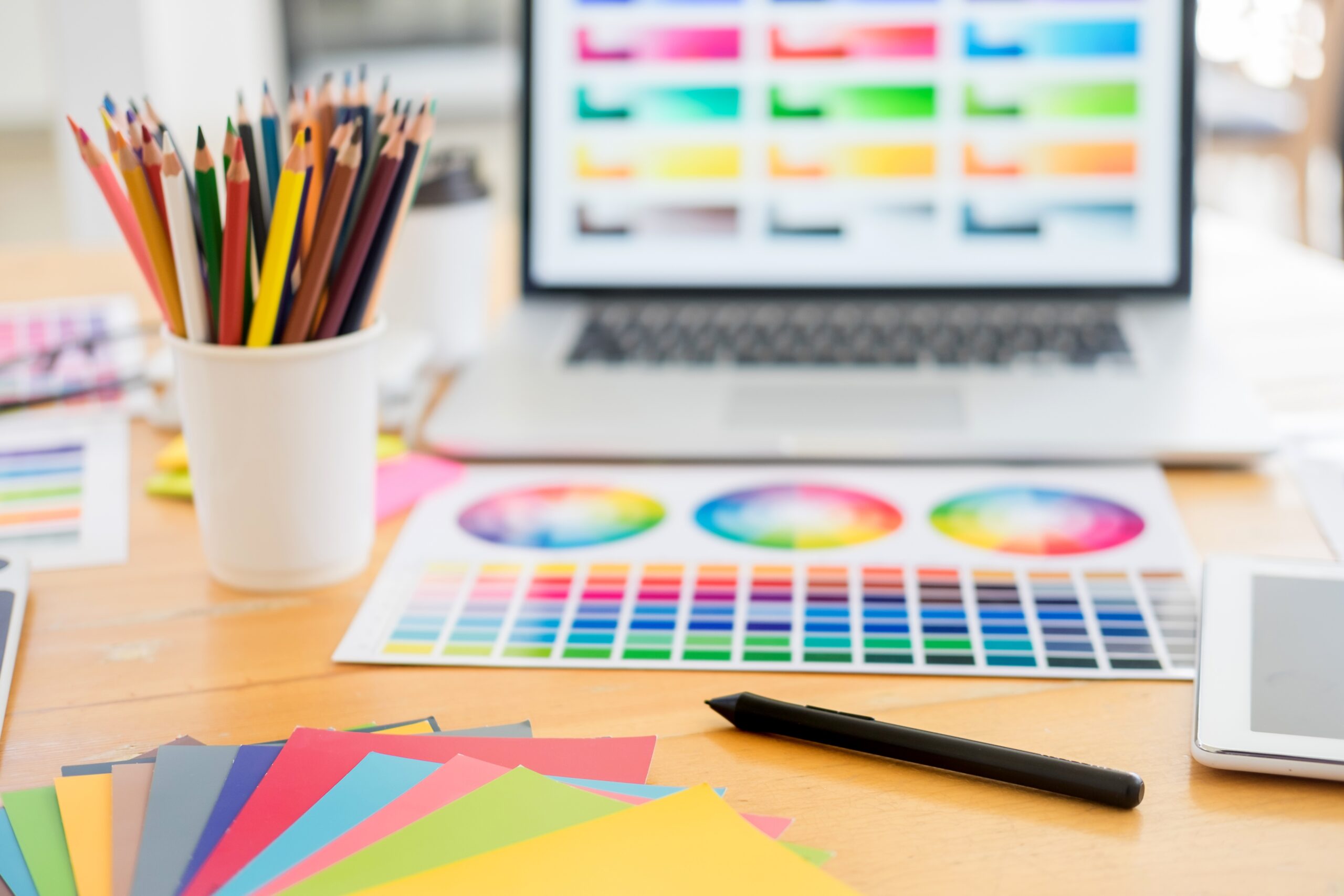 A plan on colours for a website design