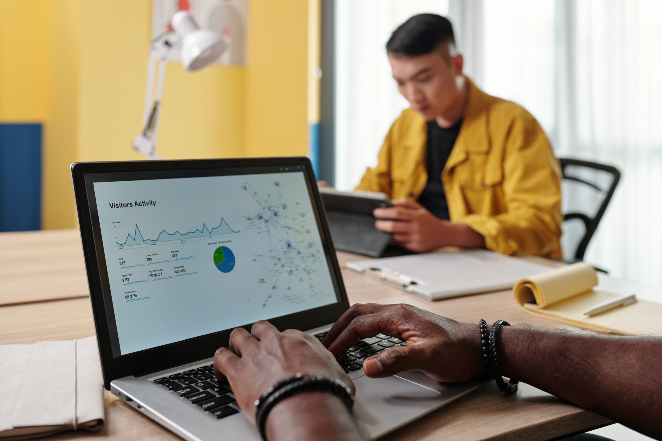 Choosing an Ecommerce Google Ads Agency - marketing manager looking at analytics