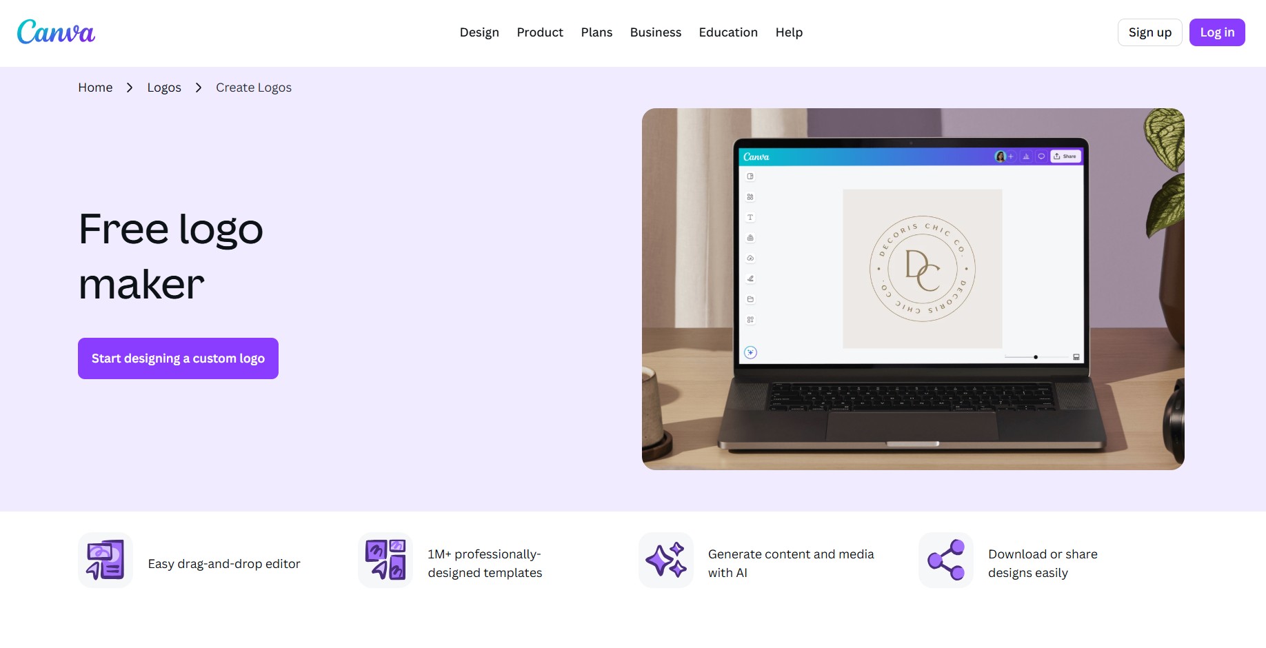 03 - Canva - Homepage