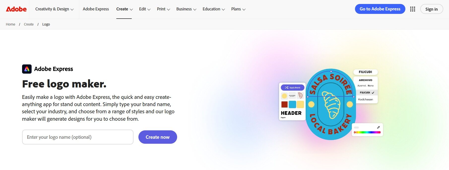 04 - Adobe Express - Homepage