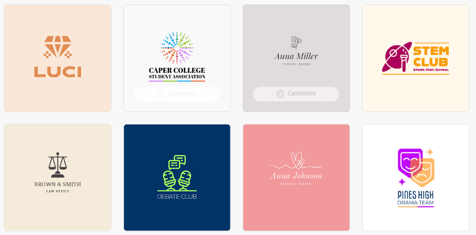 Professionally Designed Logo Templates