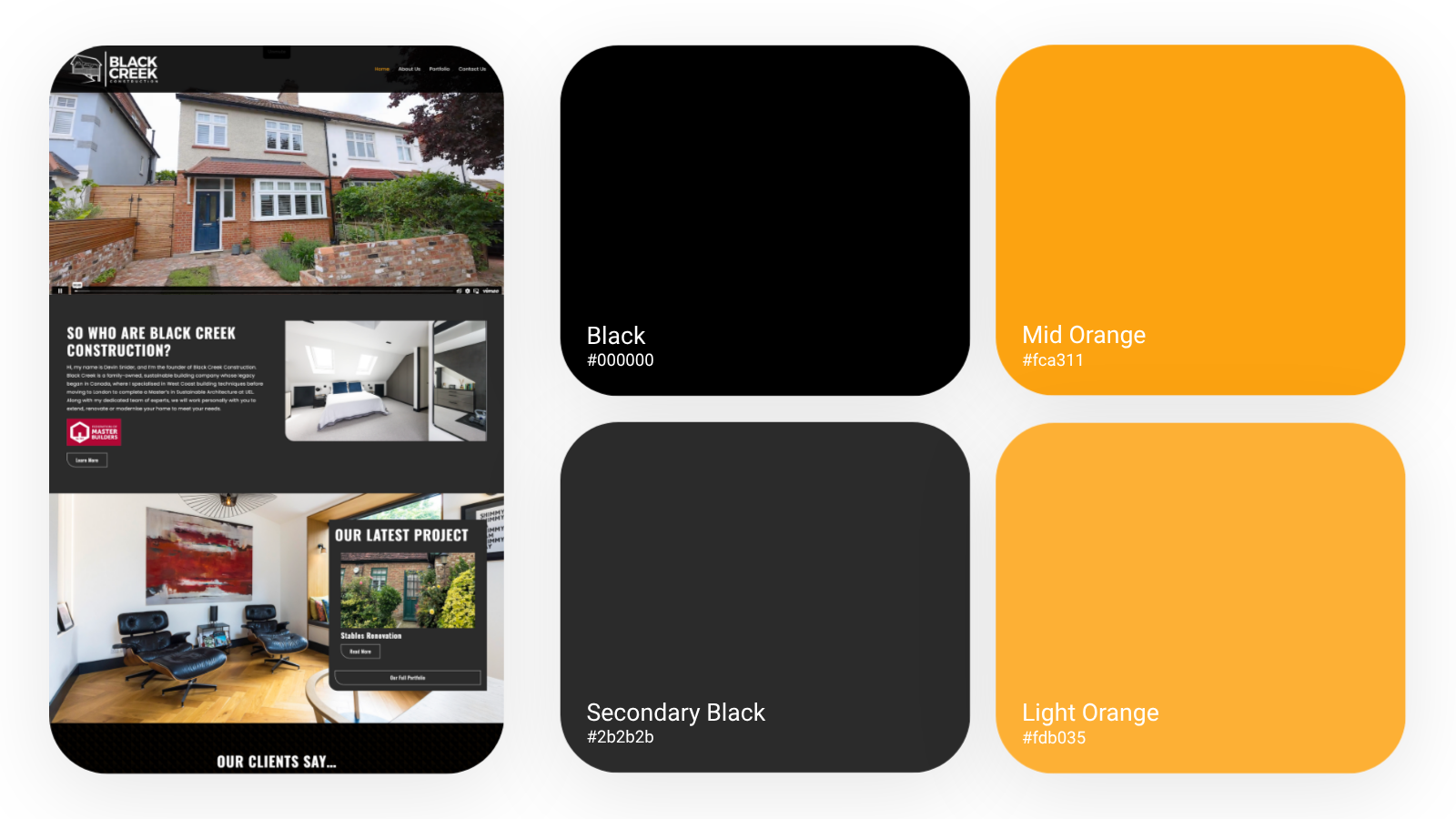 Black Creek Construction Colours Black Creek Construction Colours