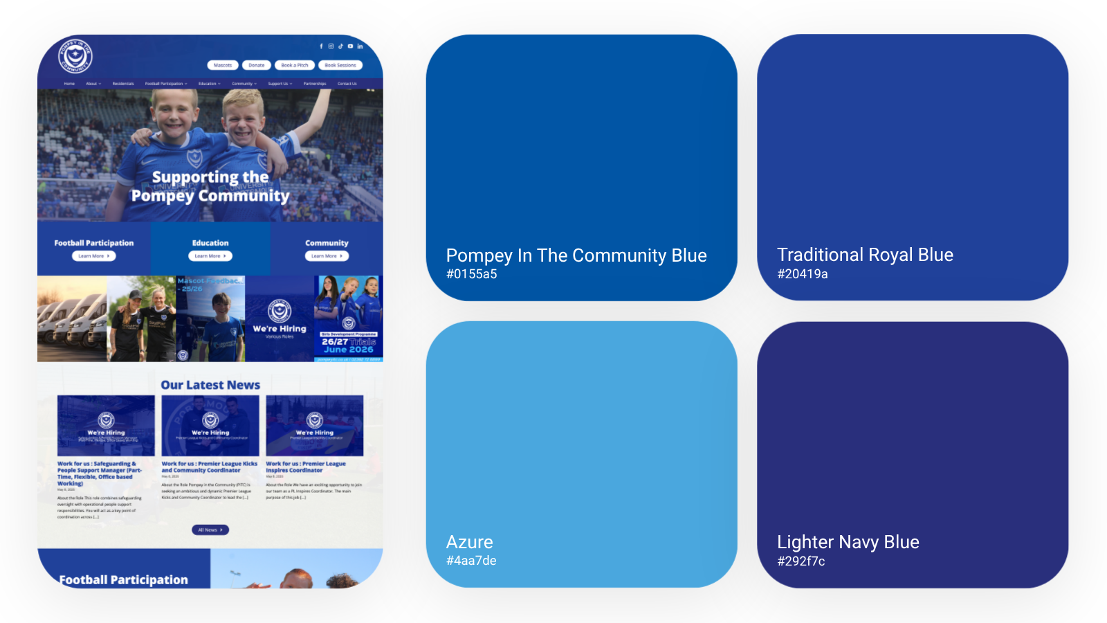 Pompey In The Community – 4 Colours Pompey In The Community - 4 Colours