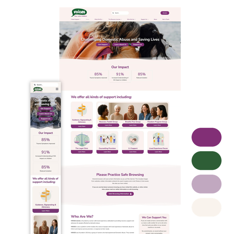 VOICES-Website-Case-Study-Showcase VOICES by Delivered Social