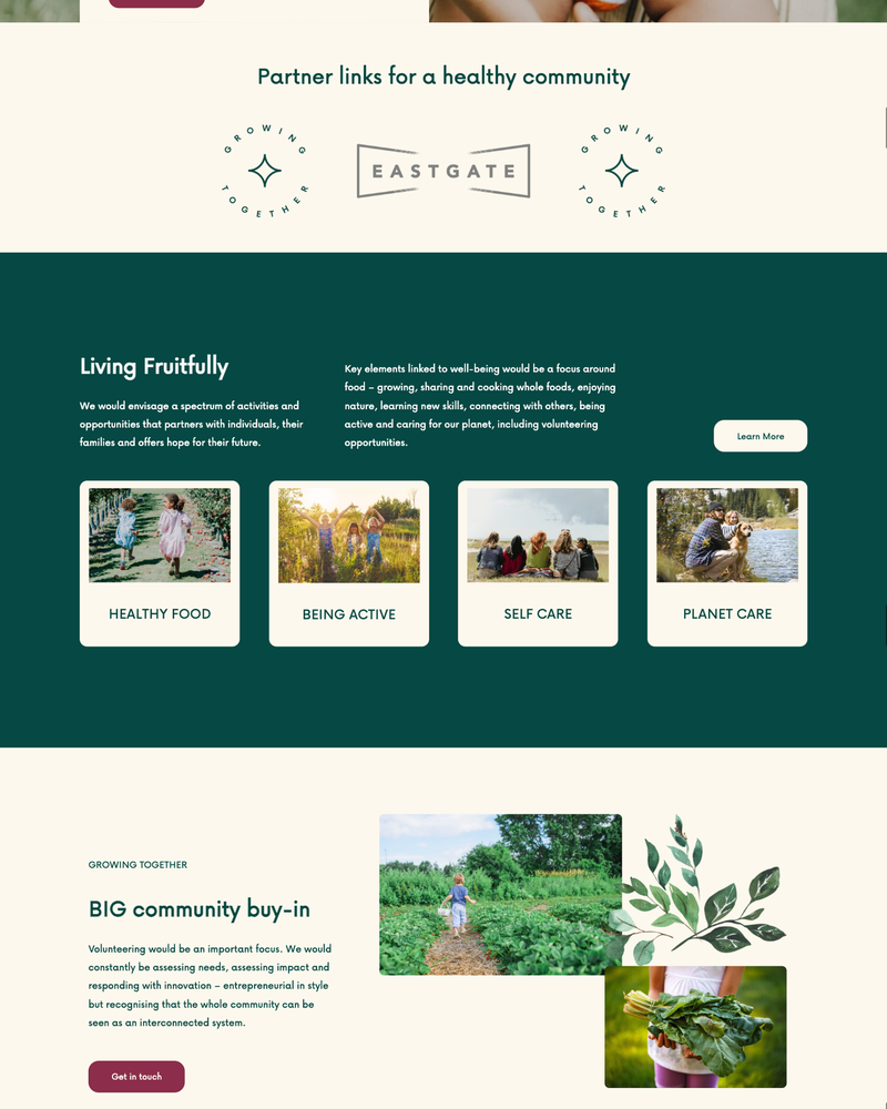 Abound and Flourish Website Sections Abound and Flourish Website Sections