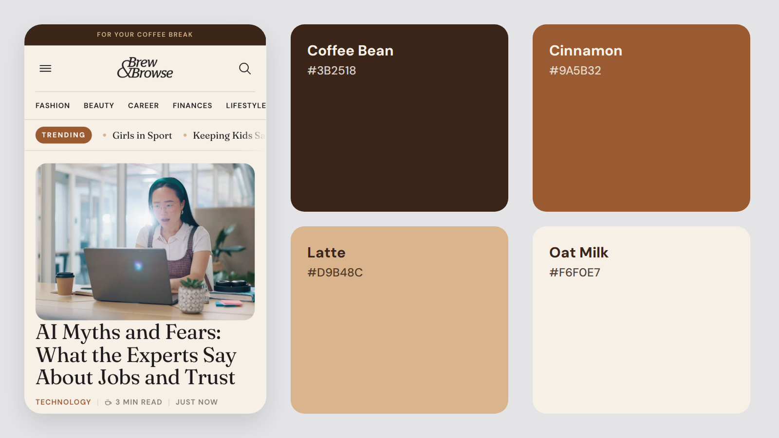 Brew and Browse Colours Brew and Browse Colours