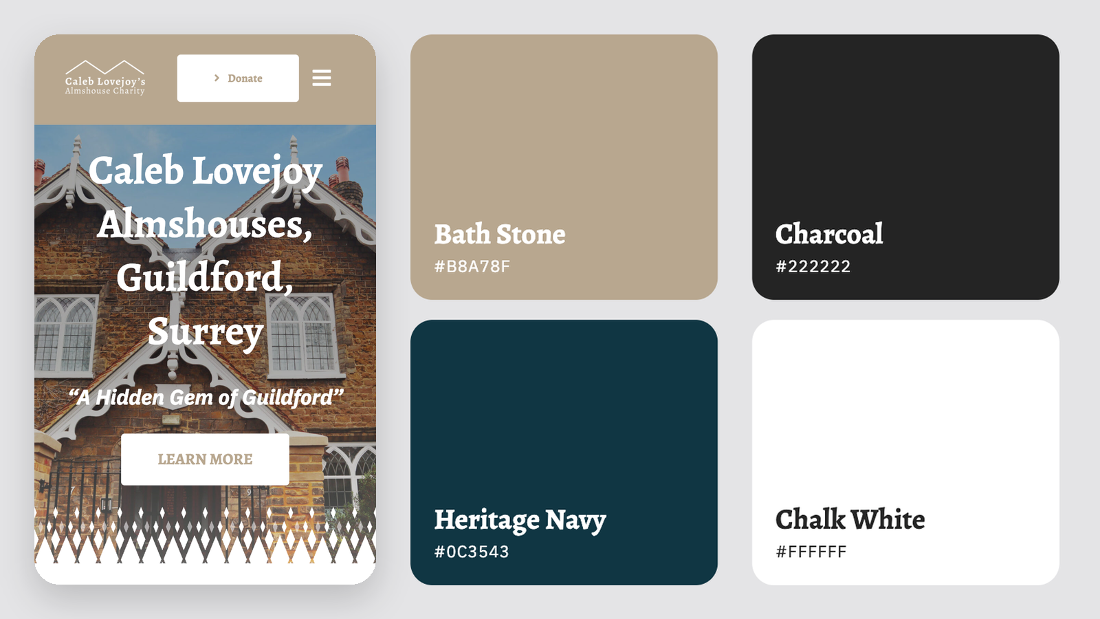 Caleb Lovejoy Almshouses Colours