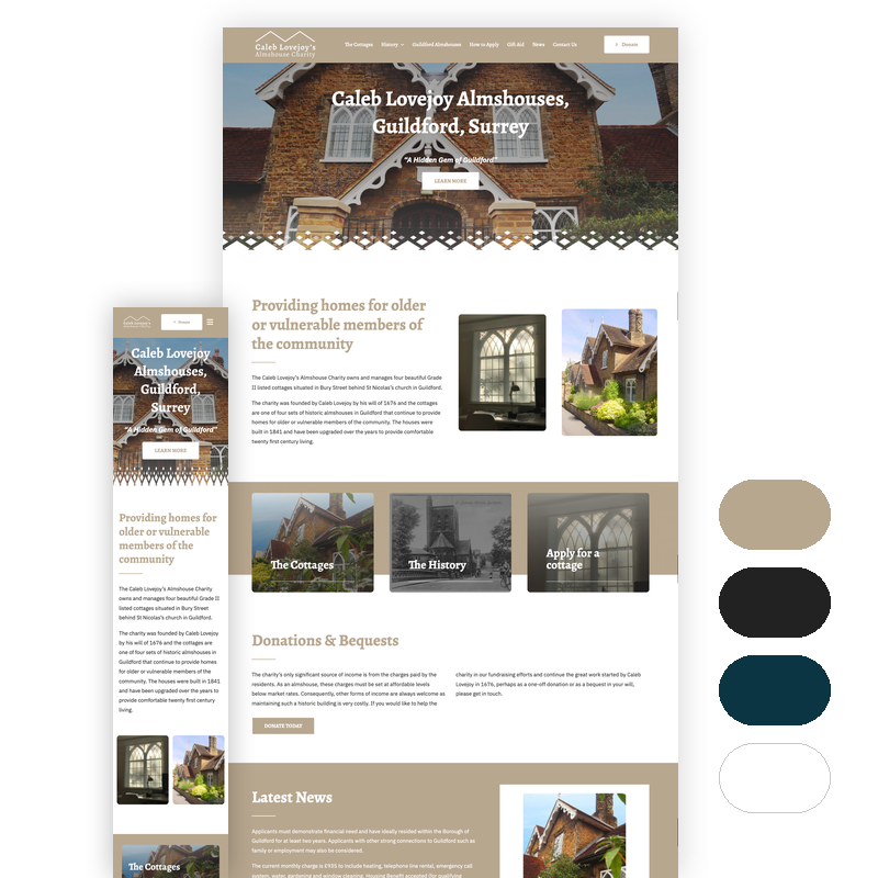 Caleb Lovejoy Almshouses Website Case Study Caleb Lovejoy Almshouses by Delivered Social