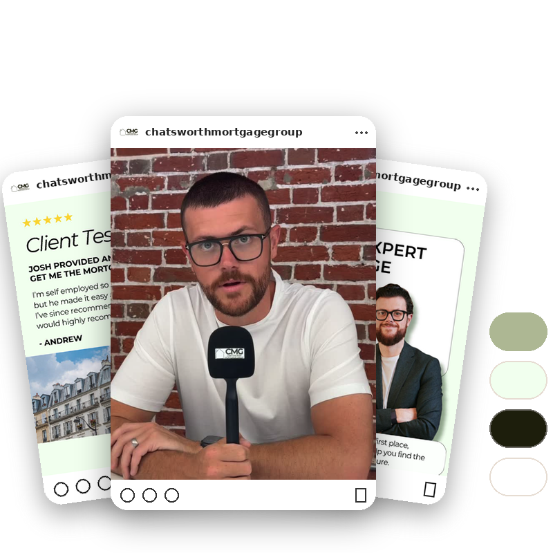 Chatsworth Mortgage Group Social Showcase 3post v2 Chatsworth Mortgage Group social media posts by Delivered Social
