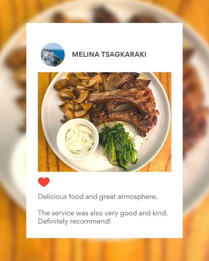 Customer review post for El Greco Portsmouth by Delivered Social