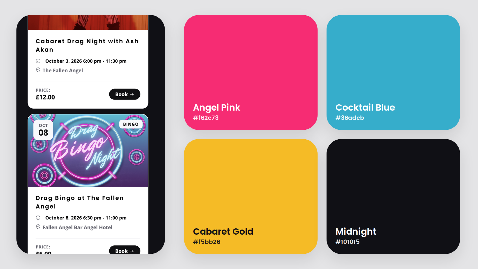 The Fallen Angel Colours