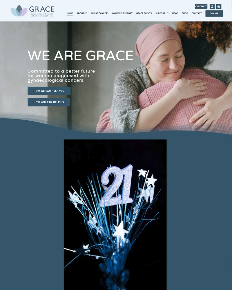 GRACE Website Homepage