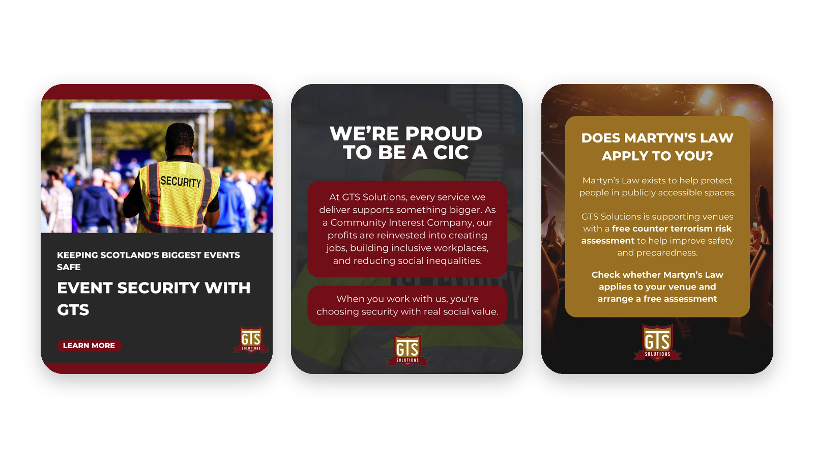 GTS Solutions CIC Instagram posts created by Delivered Social