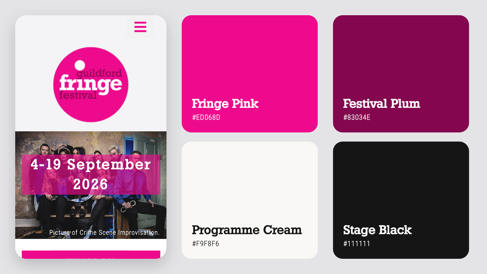 Guildford Fringe Festival Colours