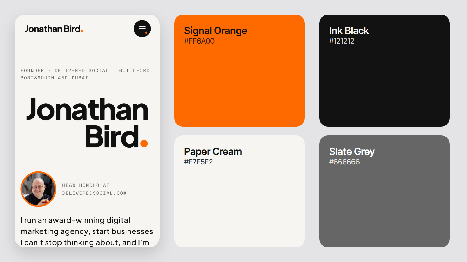 Jonathan Bird Colours