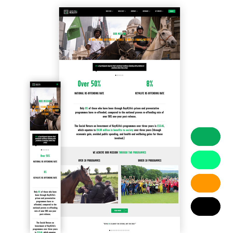 Key4Life Website Case Study Key4Life by Delivered Social