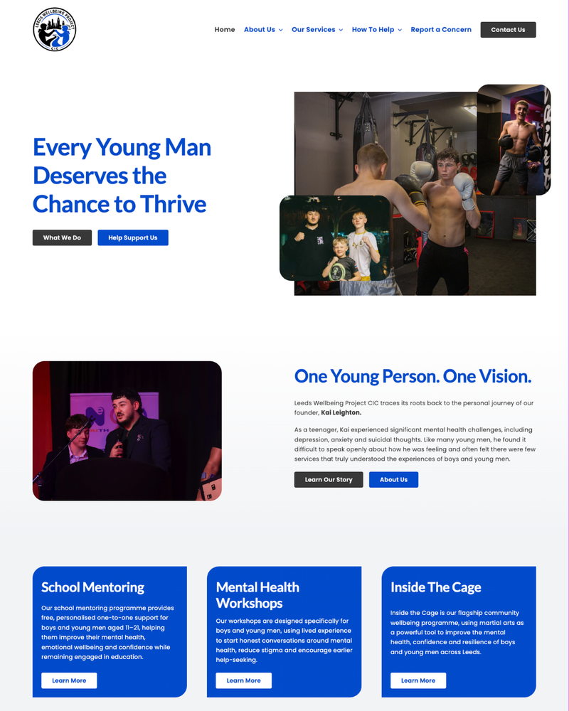Leeds Wellbeing Project Website Homepage Leeds Wellbeing Project Website Homepage
