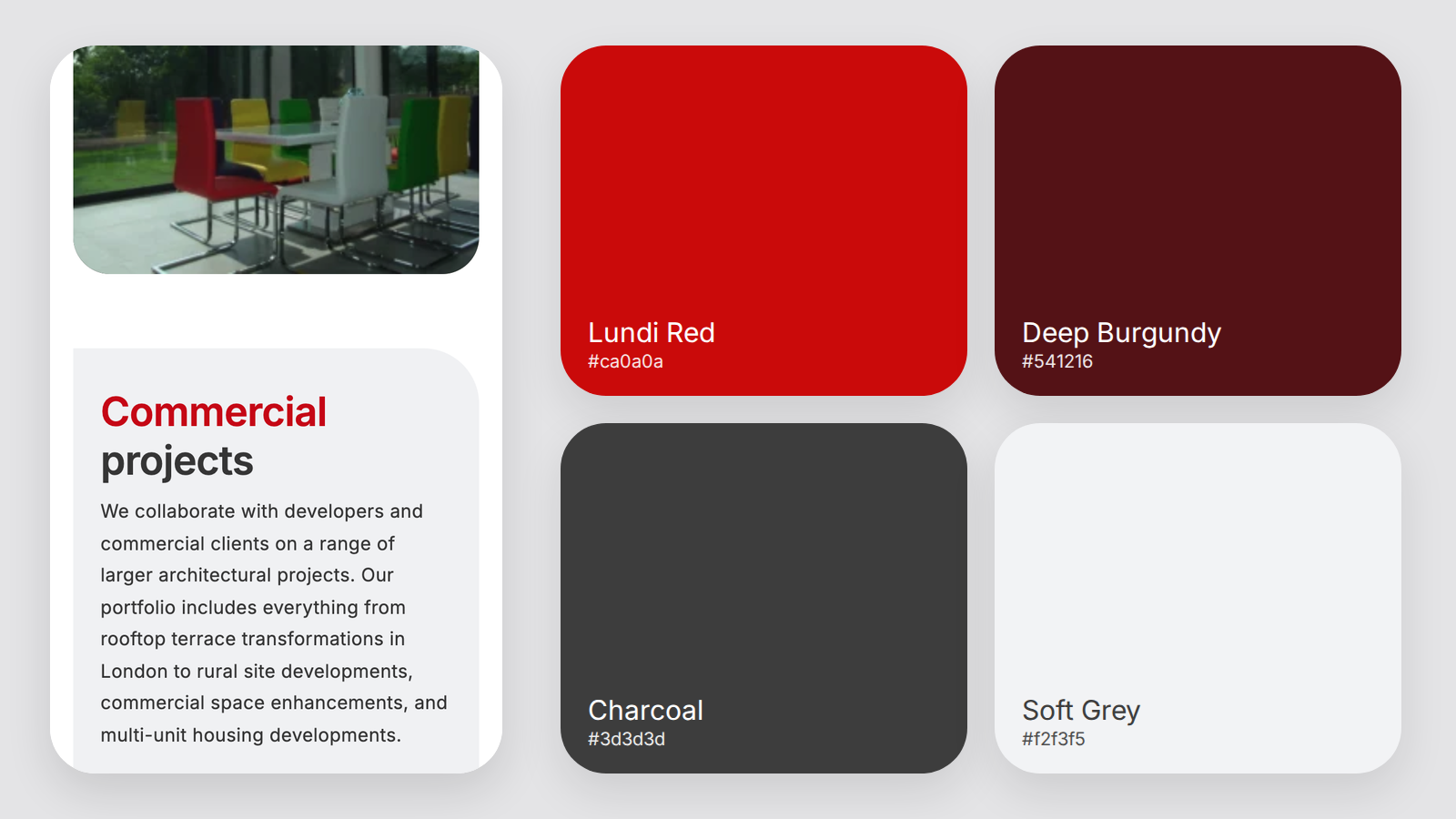 Lundi Architects Colours