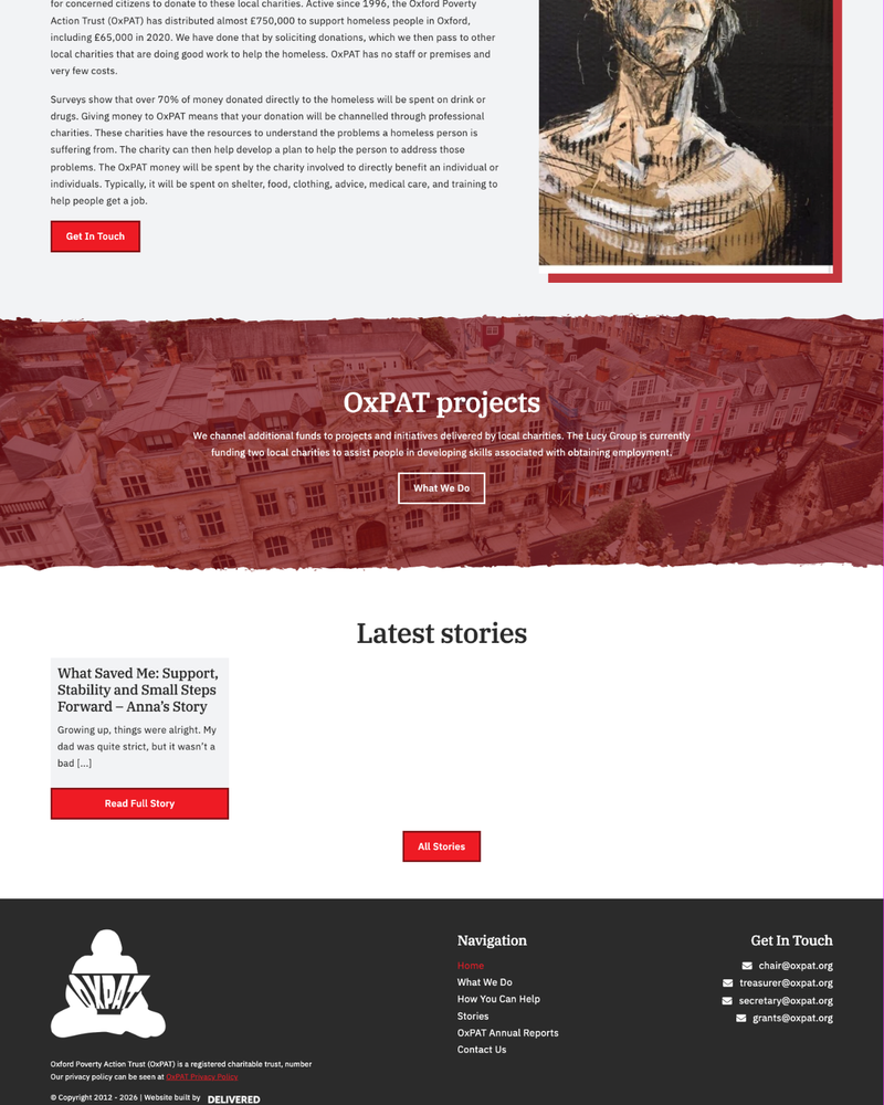OxPAT Website Sections