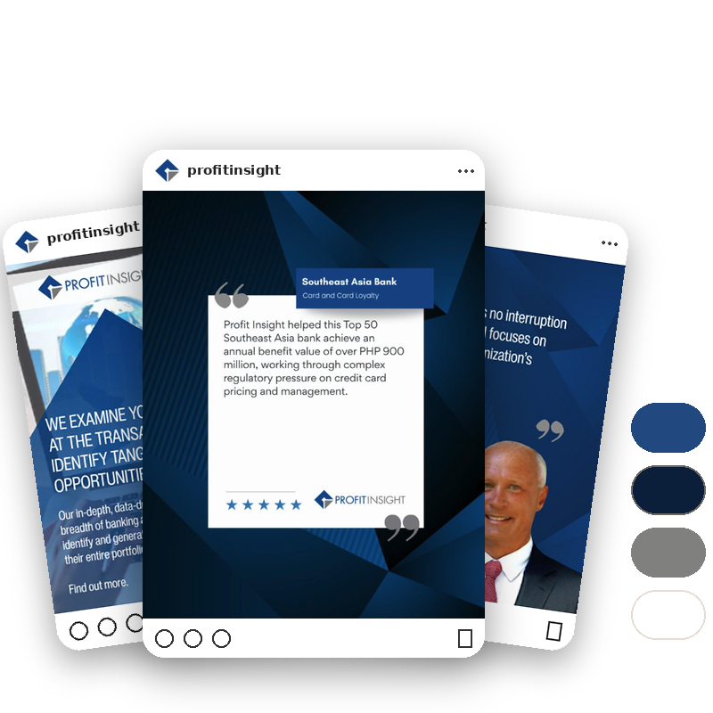 Profit Insight LinkedIn posts by Delivered Social