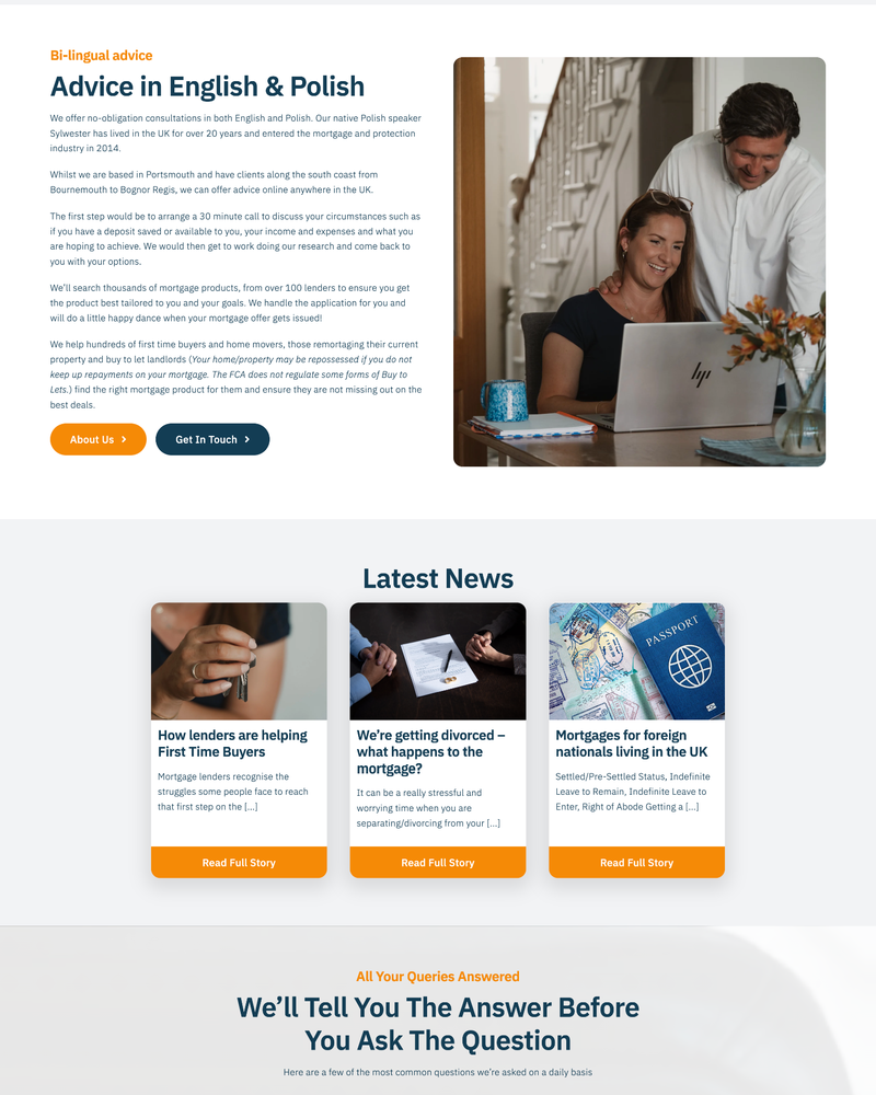 Simple Mortgages Website Sections Simple Mortgages Website Sections