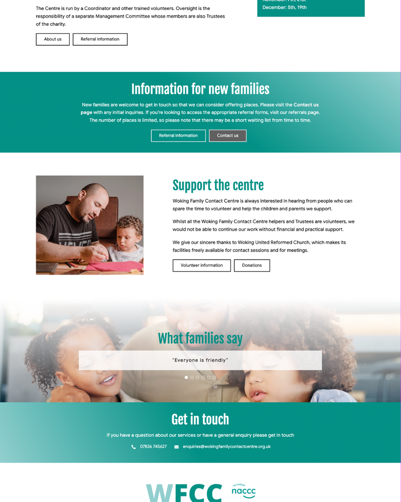 Woking Family Contact Centre Website Sections Woking Family Contact Centre Website Sections
