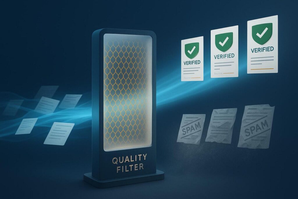 Low quality AI content and search visibility